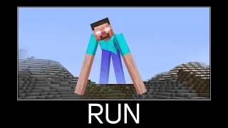 Minecraft wait what meme part 485 (scary Herobrine)