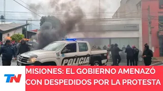 MISIONES I El gobierno amenazó con echar a los policías que participen de las protestas