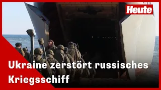 Ukraine meldet Zerstörung von russischem Kriegsschiff