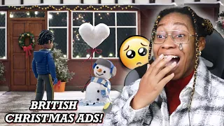 AMERICAN REACTS TO BRITISH CHRISTMAS ADVERTS! 😭