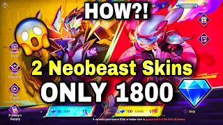 I SPENT ONLY 1800💎 FOR 2 NEOBEAST SKINS!🤯HOW?!🫣WATCH TO FIND OUT!🔥