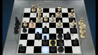 Chess Titans.  Level 1.  Playing for black