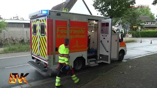 MANV-Alarm nach schwerem Kreuzungscrash: Technische Rettung aus Unfallfahrzeug | 29.07.2023
