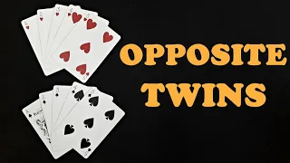 "OPPOSITE TWINS" Amazing Interactive Card Trick Tutorial