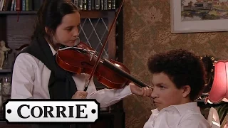 Coronation Street - Simon Tries To Break Amy's Violin
