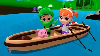 Row Row Row Your Boat | Nursery Rhymes | Kids Songs | Children Rhyme