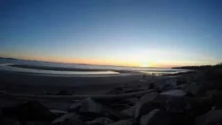 White Rock Beach Sunset Timelapse