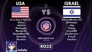 Talala смотрит игру США VS Израиль на OWC 2022. RO32.