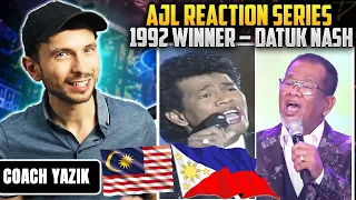 YAZIK reacts to 7TH AJL WINNER - Datuk Nash - Pada Syurga Di Wajahmu