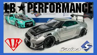 1:18 Nissan GT-R (R35) Liberty Walk (LB WORK 2 - Silver) - Solido [Unboxing]