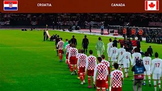 Pes Croatia vs Canada | FIFA World Cup 2022 Qatar | Group ( F ) | Round 1 | Full Match Gameplay