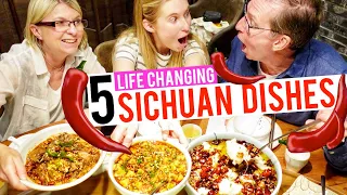 My parents tried spicy, mouth numbing SICHUAN FOOD!!!