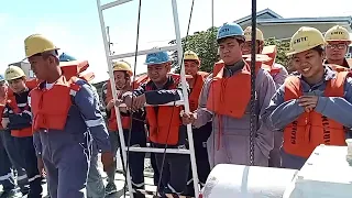 Totally Enclosed Lifeboat Recovery Launching and manuevering....