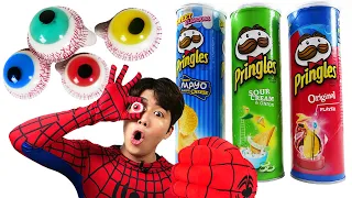 Pringles eyeballs jelly 프링글스 눈알젤리 똔대 먹방 DD Mukbang