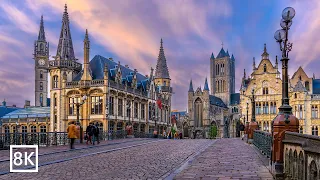 Ghent The Most Charming Historic City in Belgium 8K