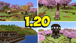 Top 20 CHERRY GROVE Seeds for Minecraft 1.20! (Minecraft Cherry Blossom Seeds)