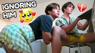 IGNORING My Cute Boyfriend PRANK! 🤭💔 my heart melted 😞🥀 **he’s annoyed** | Gay Couple Dion&Sebb