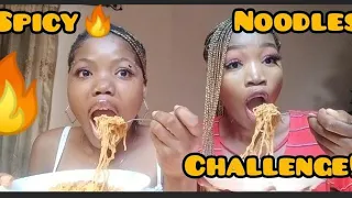 SPICY NOODLES CHALLENGE!!.. FT Melvina *reaction*