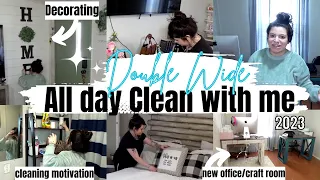 DOUBLE WIDE MOBILE HOME CLEANING MOTIVATION | CLEAN WITH ME 2023 | MOBILE HOME LIVING