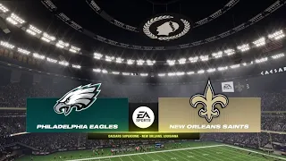 Eagles vs Saints Week 3 Simulation (Madden 25 Rosters)