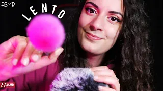 ASMR  L E N T O  para Dormir (Masaje de cabeza, Face brushing, Touching) |ASMR Español