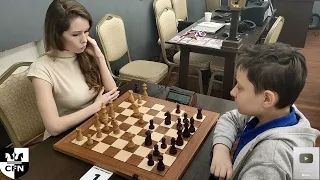 WIM I. Baraeva (2027) vs A. Gidaspov (1726). Chess Fight Night. CFN. Rapid