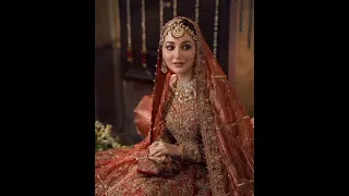 Saboor Aly,Neelam Muneer,Hania Amir in beautiful bridal dresses 🤍