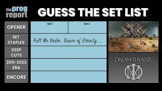 Guessing the Dream Theater setlist!