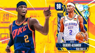 Galaxy Opal Shai Gilgeous-Alexander is the BEST POINT GUARD in NBA 2K24 MyTeam | Gameplay