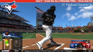 MLB THE SHOW 24 | Toronto Blue Jays at Philadelphia Phillies | Game 37