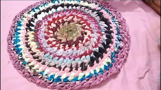 How to make a beautiful rug/ mat at home | NO STITCH | NO SEW