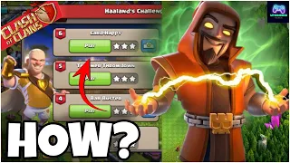 How to 3 star in Card Happy Haaland's challenge #upcominggamer #clashofclans