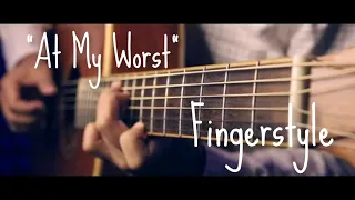 At My Worst - Pink Sweat$ Fingerstyle Guitar Cover (TAB)