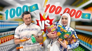 100.000🇰🇿 ИЛИ 1000🇰🇿 КІМ КӨП ПРОДУКТЫ АЛАДЫ😱🔥🎂🍫🍭🍪🍩🥗🍔🍟