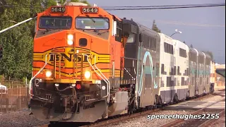 BNSF Engines leading METROLINK Trains (2016)