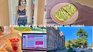 a day in the life of a uni student 🎧📚🌷