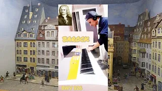 J.S. Bach kleine plaeludium bwv 926 with drums little prelude in d minor