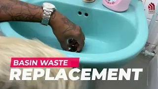 Basin waste trap replacement