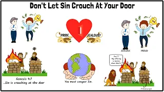 104 - Don't Let Sin Crouch At Your Door - Zac Poonen Illustrations