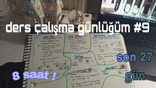 8 SAAT ÇALIŞMAK🌟| SON 27 GÜN | ✨DERS ÇALIŞMA GÜNLÜĞÜM ⌛️|