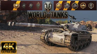 World of Tanks domination: 11 kills, 7.4k damage on Bourrasque - Airfield map