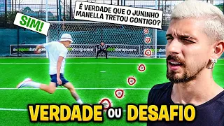 VERDADE OU DESAFIO DE FUTEBOL!! *FEZ O GOL ESCOLHE*