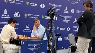 Magnus Carlsen not impressed by Aryan Tari's play? World Rapid 2023