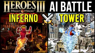 Heroes 3 AI Battle: INFERNO vs TOWER