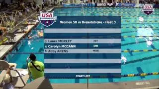 2016 Arena Pro Swim Series at Charlotte: Women’s 50m Breast C Final