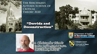 Derrida and Deconstruction | Christopher Norris | Session 1