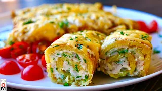 Potato Rolls with Chicken | English subtitles