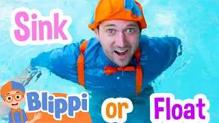 Sink or Float | Blippi | Kids Show | Fun Time | Weird Cartoons for Kids 🤪