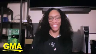 Las Vegas Aces' A’ja Wilson talks team's championship win l GMA