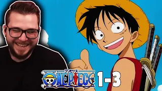 WATCHING ONE PIECE FOR THE FIRST TIME Episode 1-3 Reaction w/ Diana